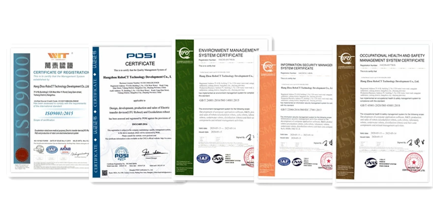 Robot certificate